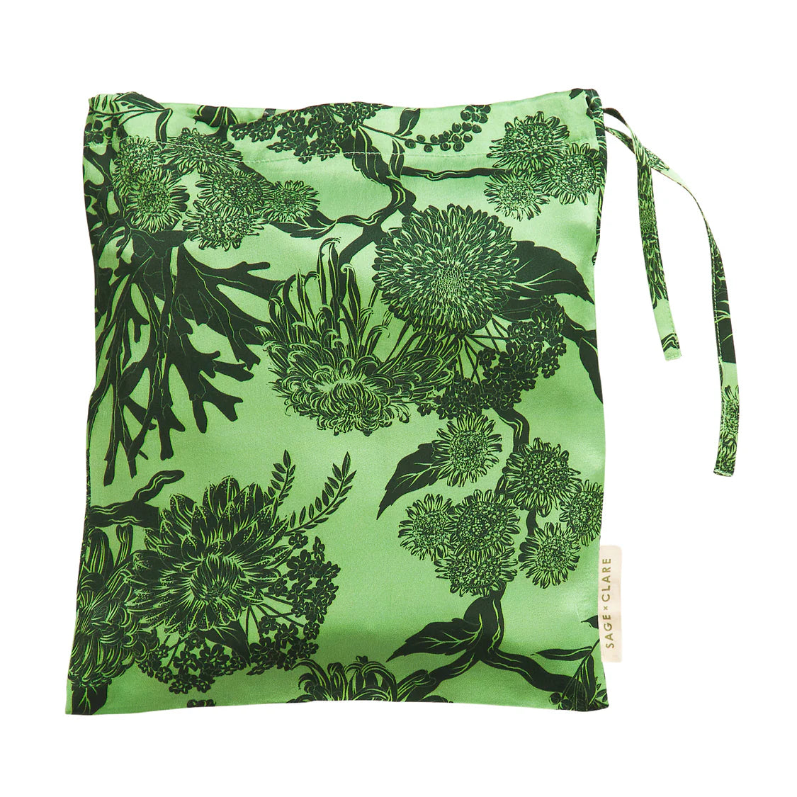 Delphine Silk Pillowcase - Key Lime