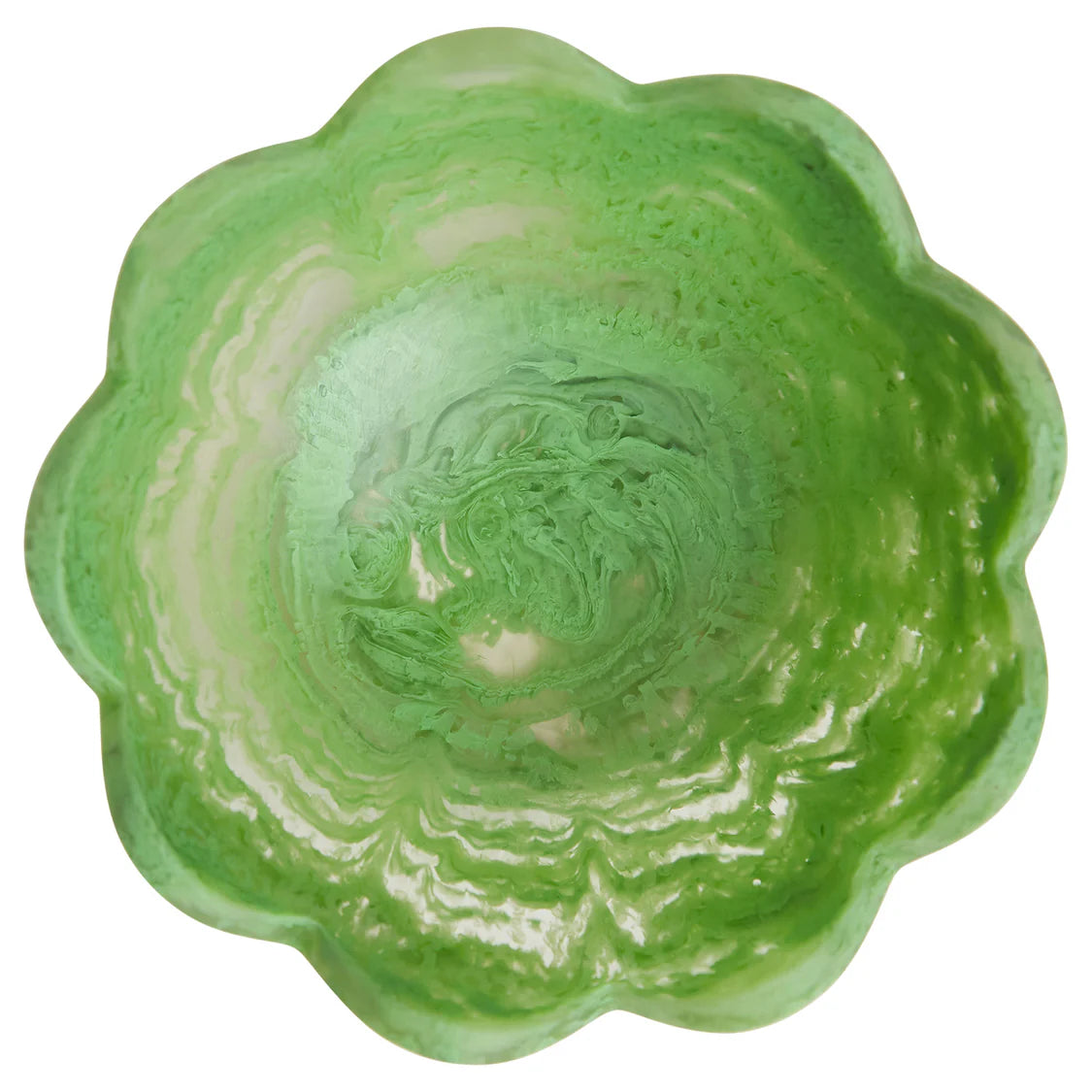 Emerald Petal Bowl