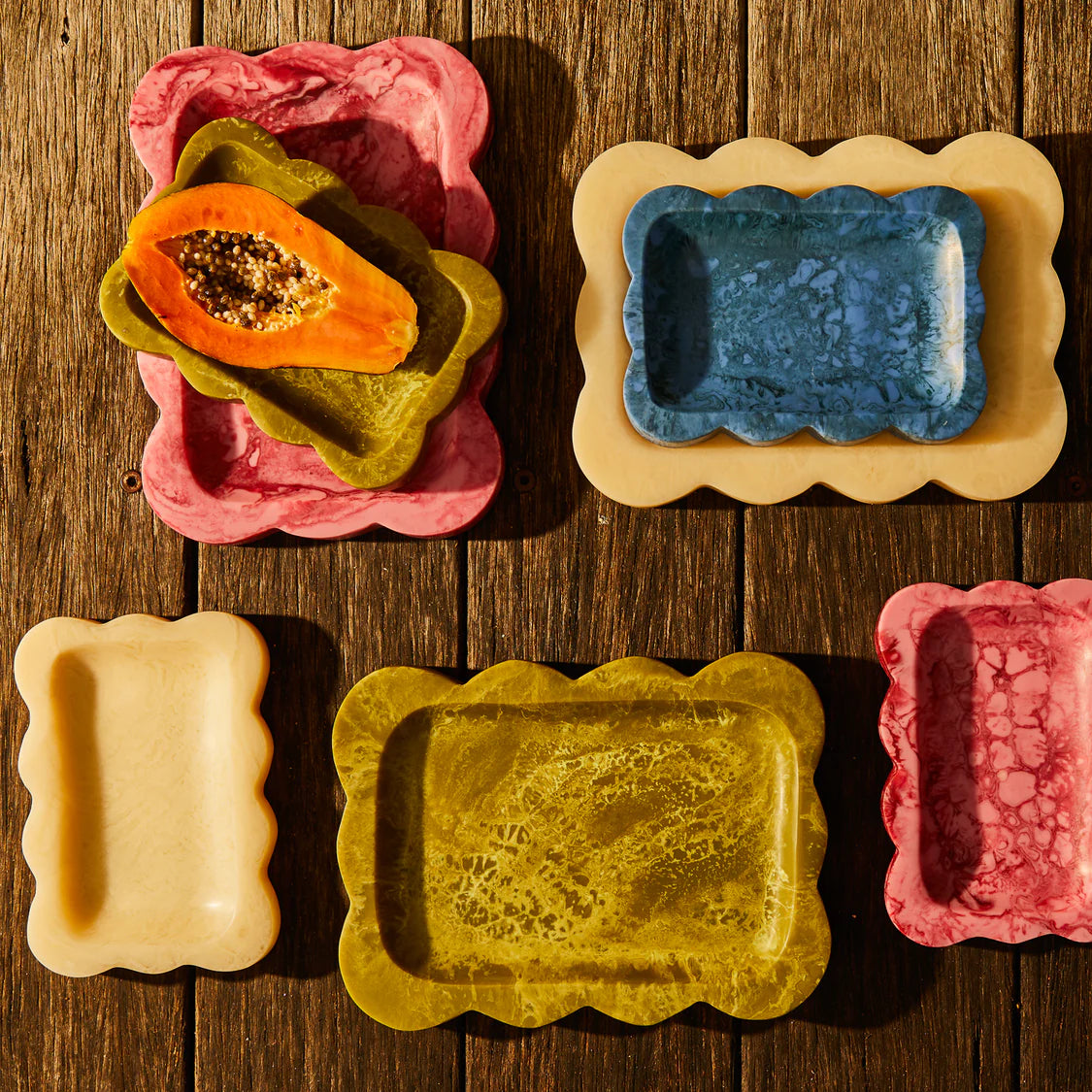 Lizzie Tray - Crimson