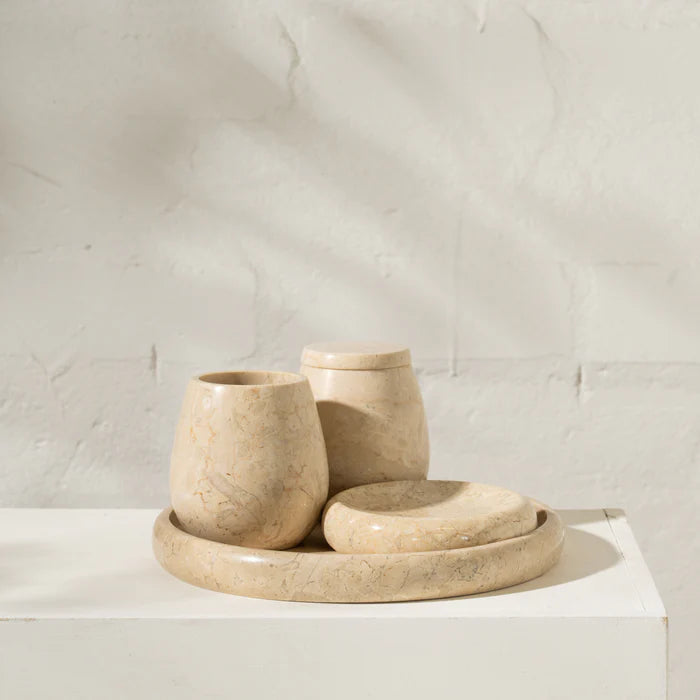 Iolana Travertine Dish