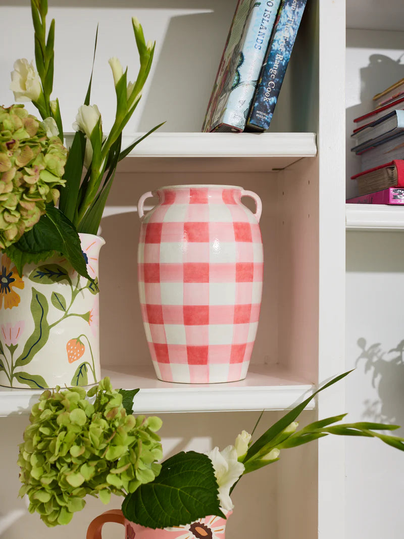 Fresco Check Vase